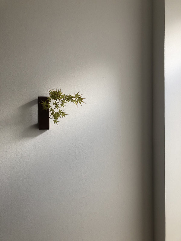 300325, maple, copper wall object, bronze vase